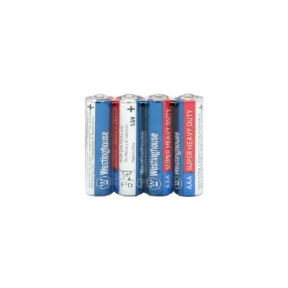 نمایش جزئیات باتری نیم قلمی وستینگ هاوس مدل Super Heavy Duty بسته 4 عددی