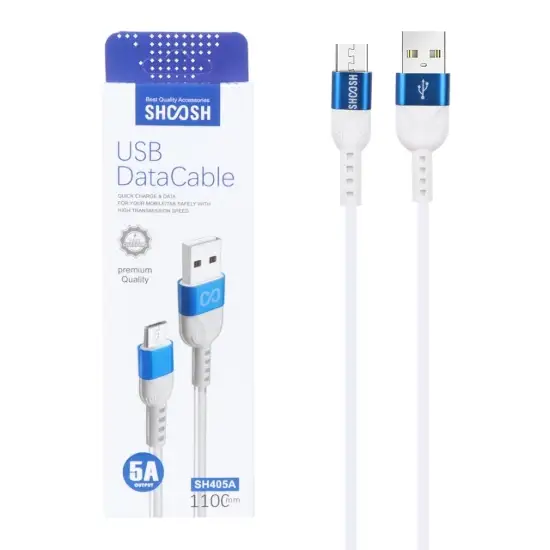 تصویر کابل تبدیل USB به MicroUSB مدل SH405A به طول 1.1 متر