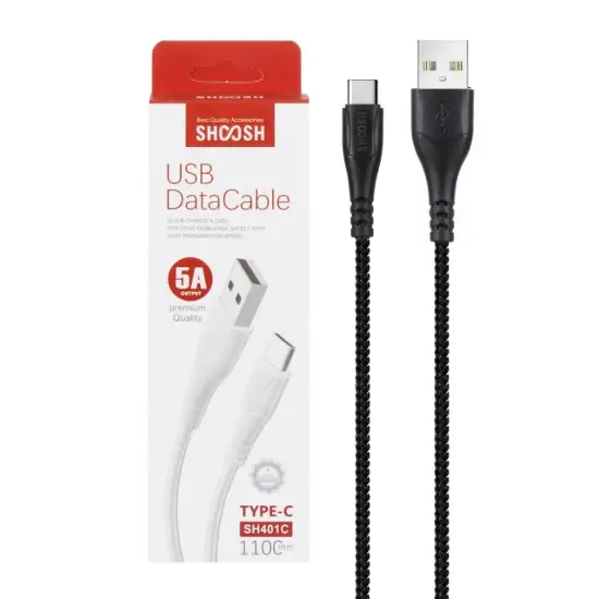 تصویر کابل تبدیل USB به USB-C مدل SH401C به طول 1.1