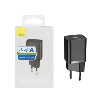 تصویر شارژر دیواری 20 وات باسئوس مدل CCSUP-B01