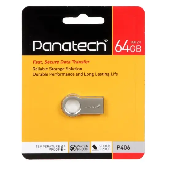 تصویر فلش مموری پاناتک مدل P406 USB2.0 ظرفیت 64 گیگابایت