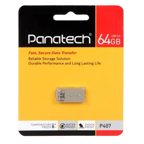 تصویر فلش مموری پاناتک مدل P407 USB2.0 ظرفیت 64 گیگابایت