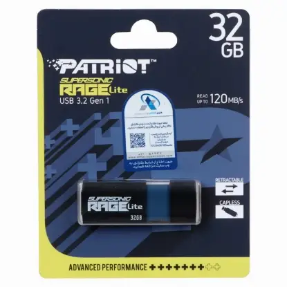 نمایش جزئیات فلش مموری پتریوت مدل RAGE Lite USB3.2 ظرفیت 32 گیگابایت