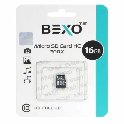 تصویر کارت حافظه microSDHC بکسو مدل 300X کلاس 10 ظرفیت 16 گیگابایت