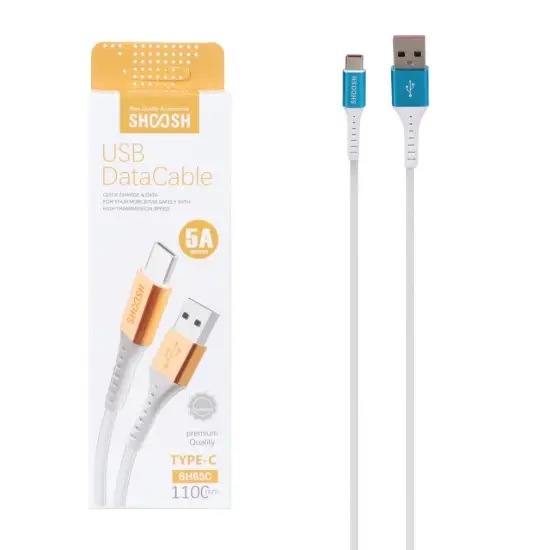 تصویر کابل تبدیل USB به USB-C مدل SH65C به طول 1.1 متر