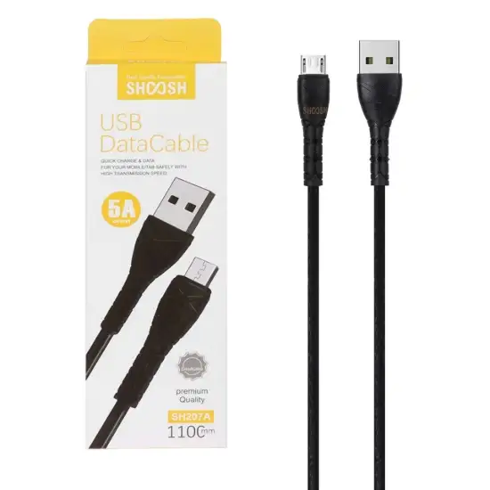 تصویر کابل تبدیل USB به MicroUSB مدل SH207A به طول 1.1 متر