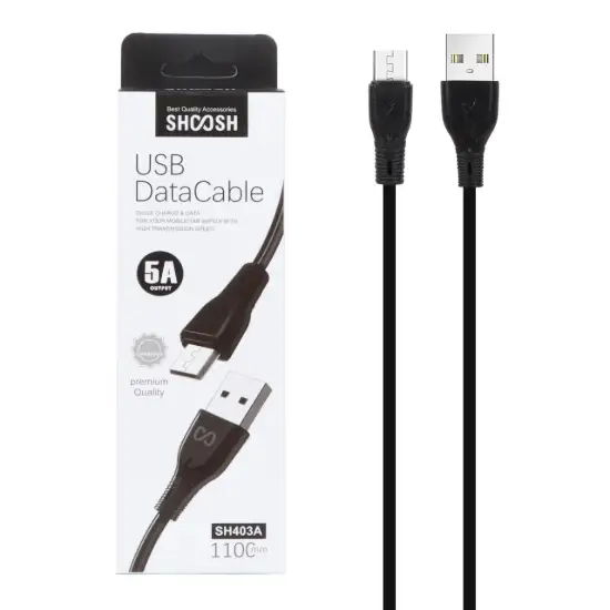 تصویر کابل تبدیل USB به MicroUSB مدل SH403A به طول 1.1 متر