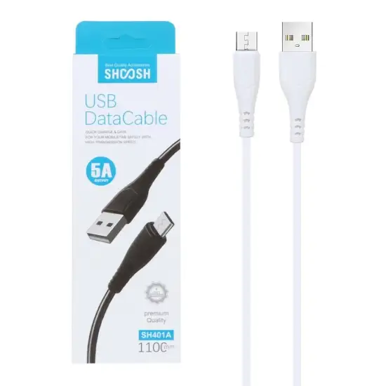 تصویر کابل تبدیل USB به MicroUSB مدل SH401A به طول 1.1 متر
