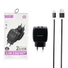 شارژر دیواری فست دو پورت کلومن مدل KC-H705 به همراه کابل شارژ MicroUSB - تصویر یکم