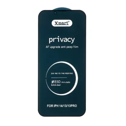 تصویر گلس گوشی شیشه ای Full Cover Privacy X Mart - ESD برای iPhone 13 / 13 Pro / 14
