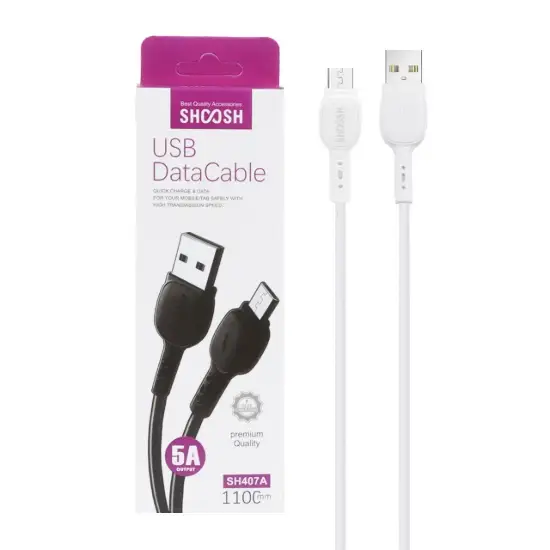تصویر کابل تبدیل USB به MicroUSB مدل SH407A به طول 1.1 متر