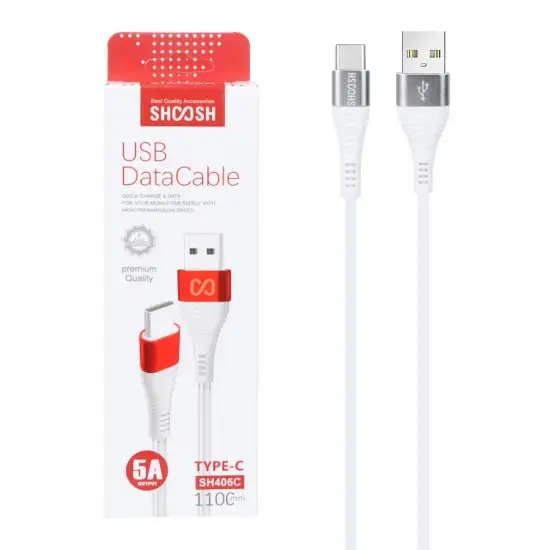 تصویر کابل تبدیل USB به USB-C مدل SH406C به طول 1.1