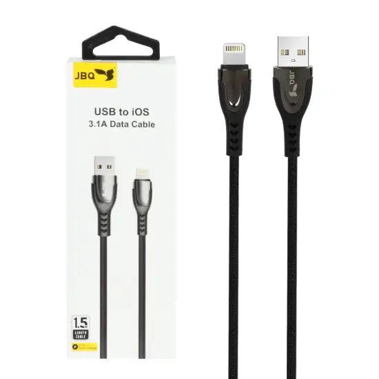 تصویر کابل تبدیل USB به لایتنینگ جی بی کیو مدل DT-02 طول 1.5 متر