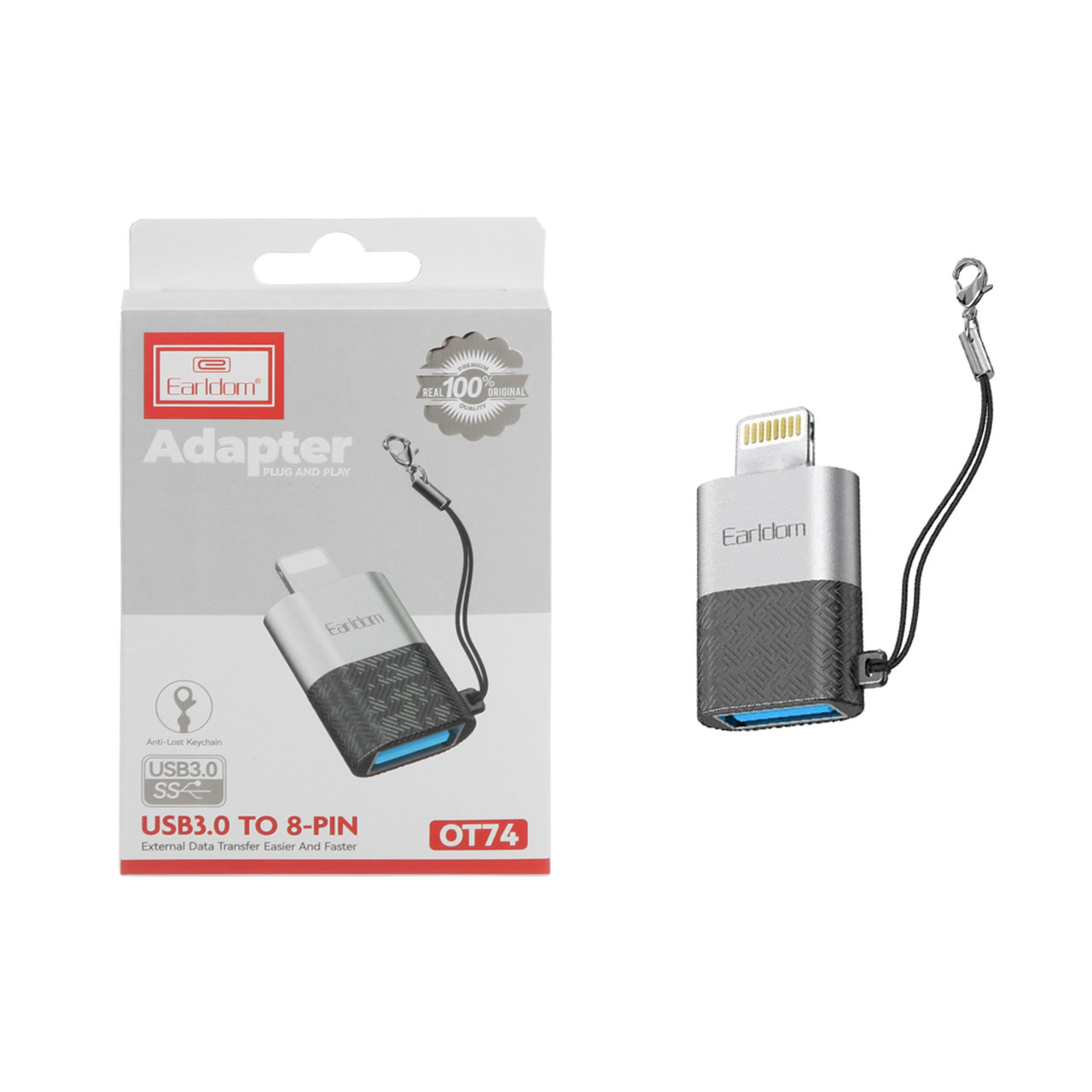 مبدل لایتنینگ به USB ارلدام مدل ET-OT74