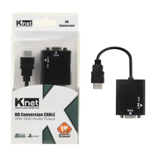 تصویر کابل تبدیل VGA To HDMI کی نت مدل HD-Conversion