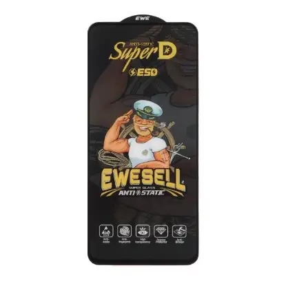 نمایش جزئیات گلس گوشی Full Cover Super D Esd Ewesell برای Xiaomi Redmi 12 / M6 Pro 5G