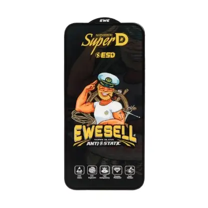 نمایش جزئیات گلس گوشی Full Cover Super D Esd Ewesell برای iPhone 14 Pro Max