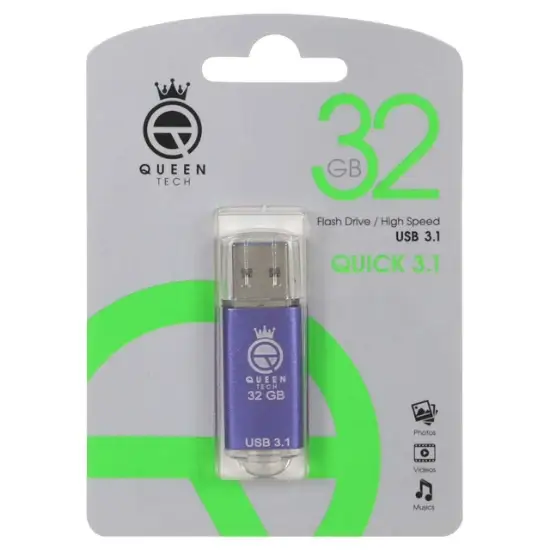 تصویر فلش مموری کوئین تک مدل Quick USB3.1 ظرفیت 32 گیگابایت