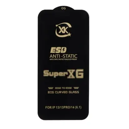 نمایش جزئیات گلس گوشی آنتی استاتیک Full Cover Super X G برای iPhone 13 / 13 Pro / 14