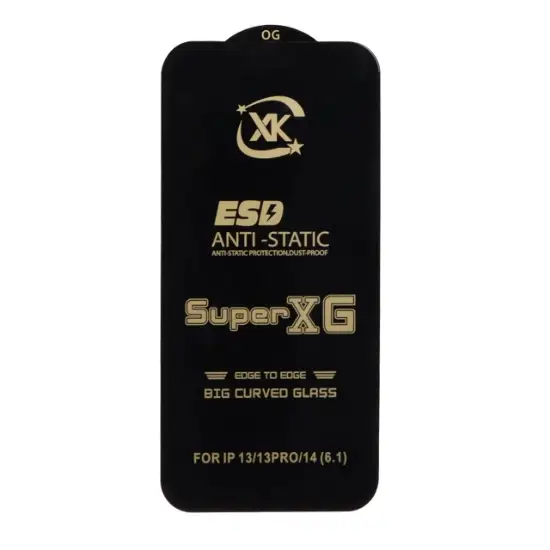 تصویر گلس گوشی آنتی استاتیک Full Cover Super X G برای iPhone 13 / 13 Pro / 14