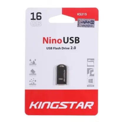 نمایش جزئیات فلش مموری کینگ استار مدل Nino KS215 USB2.0 ظرفیت 16 گیگابایت