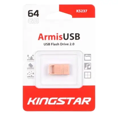 نمایش جزئیات فلش مموری کینگ استار مدل Armis KS237 USB2.0 ظرفیت 64 گیگابایت