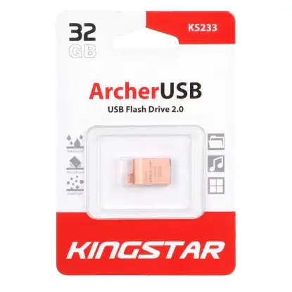 نمایش جزئیات فلش مموری کینگ استار مدل Ansel KS233 USB2.0 ظرفیت 32 گیگابایت