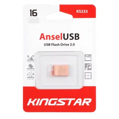 نمایش جزئیات فلش مموری کینگ استار مدل Ansel KS233 USB2.0 ظرفیت 16 گیگابایت