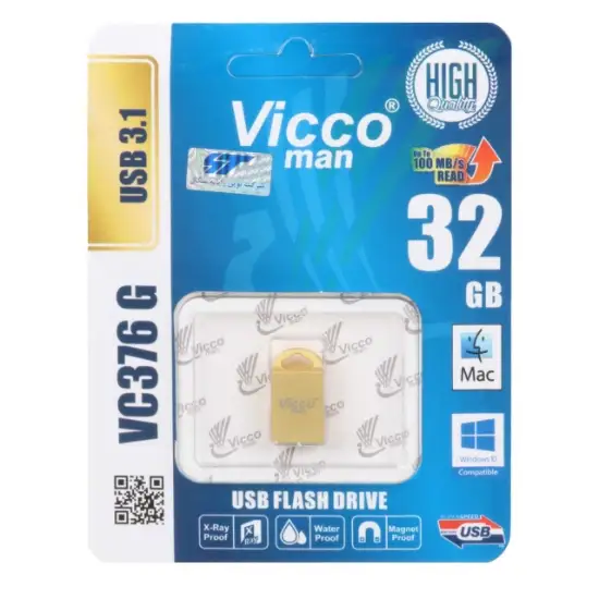 تصویر فلش مموری ویکومن مدل VC376 G USB3.1 ظرفیت 32 گیگابایت