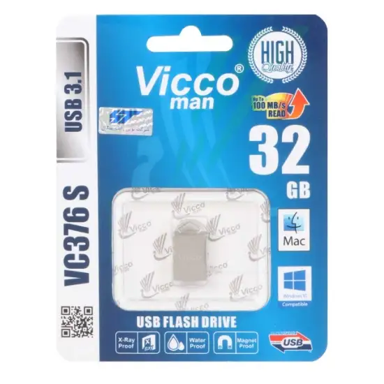 تصویر فلش مموری ویکومن مدل VC376 S USB3.1 ظرفیت 32 گیگابایت