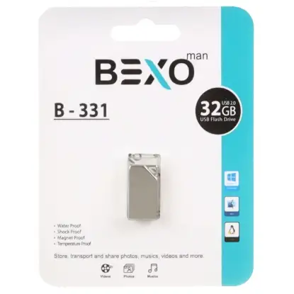 نمایش جزئیات فلش مموری بکسو مدل B-331 USB2.0 ظرفیت 32 گیگابایت