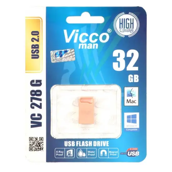 تصویر فلش مموری ویکومن مدل VC278 G USB2.0 ظرفیت 32 گیگابایت