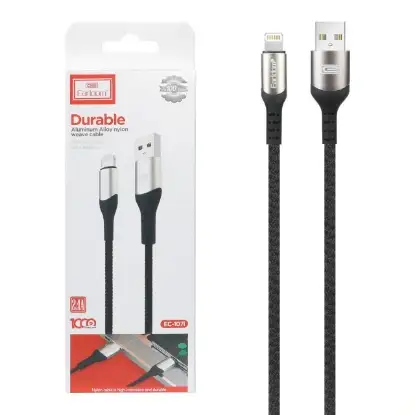 نمایش جزئیات کابل تبدیل USB به لایتنینگ ارلدام مدل EC-107i