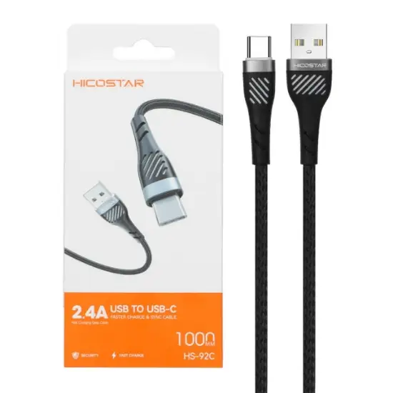 تصویر کابل تبدیل USB به USB-C هیکو استار مدل HS-92C