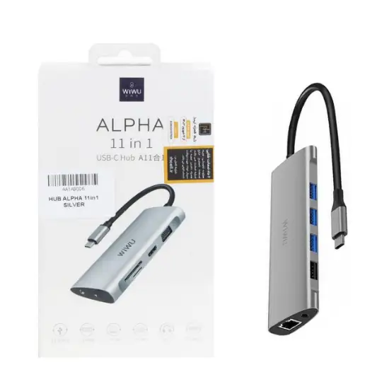 تصویر هاب 11 پورت USB-C ویوو مدل ALPHA A11