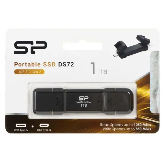 تصویر اس اس دی اکسترنال سیلیکون پاور مدل DS72 USB 3.2 ظرفیت 1 ترابایت