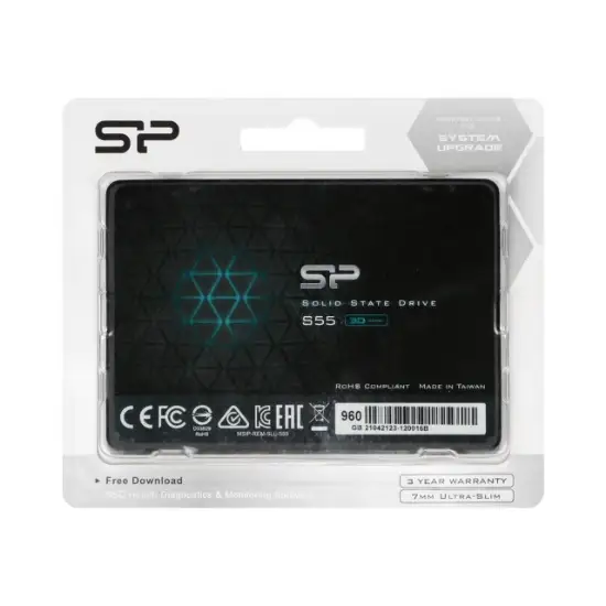 تصویر اس اس دی اینترنال سیلیکون پاور مدل S55 ظرفیت 960 گیگابایت