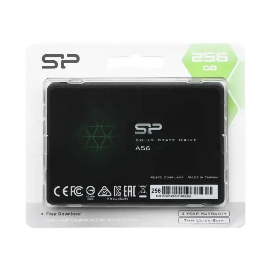 تصویر اس اس دی اینترنال سیلیکون پاور مدل A56 ظرفیت 256 گیگابایت
