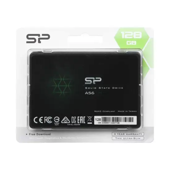تصویر اس اس دی اینترنال سیلیکون پاور مدل A56 ظرفیت 128 گیگابایت