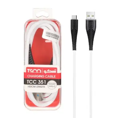 نمایش جزئیات کابل تبدیل USB به USB-C تسکو مدل TCC 351 طول 1 متر