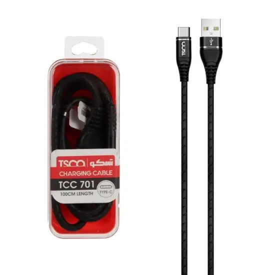 تصویر کابل تبدیل USB به USB-C تسکو مدل TCC 701 طول 1 متر