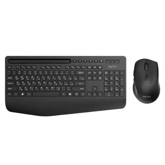 تصویر کیبورد و ماوس بی سیم تسکو مدل TKM 7025W