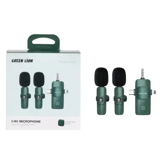 تصویر میکروفن یقه ای گرین لاین مدل GN3IN1WMGN