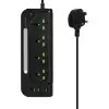 چندراهی و محافظ برق 3000 وات گرین لاین مدلGS-100 Power Socket - تصویر یکم