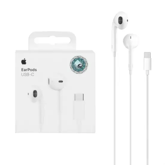 تصویر هندزفری با سیم آیفون 15 با پورت USB-C  مدل A3046