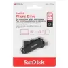 فلش مموری سن دیسک مدل Phone Drive USB Type-C USB3.2 ظرفیت 64 گیگابایت - تصویر یکم