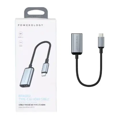 نمایش جزئیات مبدل USB-C به HDMI پاورولوژی مدل PHDFCHGY