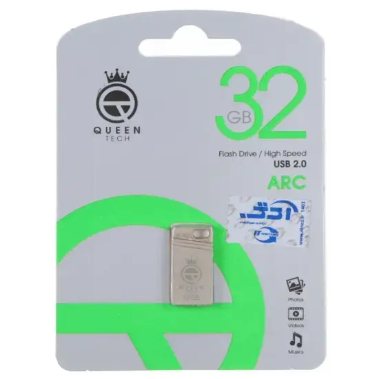 تصویر فلش مموری کوئین تک مدل Arc USB2.0 ظرفیت 32 گیگابایت