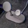 استند و شارژر وایرلس 3 کاره پاورولوژی مدل P31MFCHWH - تصویر پنجم