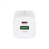 شارژر دیواری 30 وات اکسیژن دو پورت مدل CH-10 به همراه کابل Type-C به Type-C - تصویر هفتم